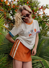Sporty Terry Skirt in Rust - Atmosea