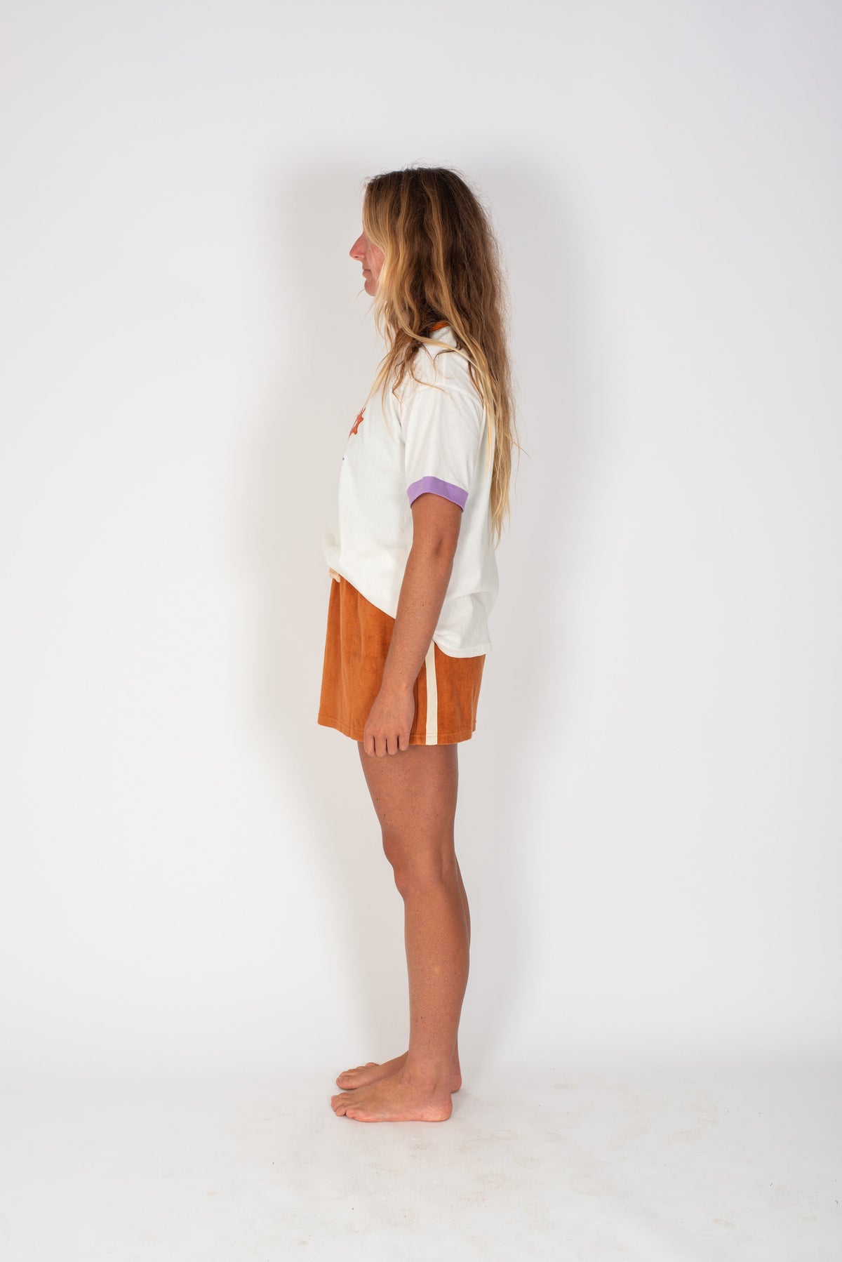 Sporty Terry Skirt in Rust - Atmosea