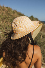 Honey Gingham Surf Hat UPF50+