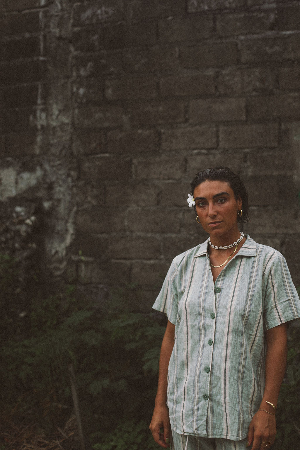 Unisex Shirt in Holiday Stripe - Atmosea
