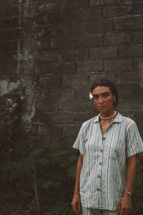 Unisex Shirt in Holiday Stripe - Atmosea