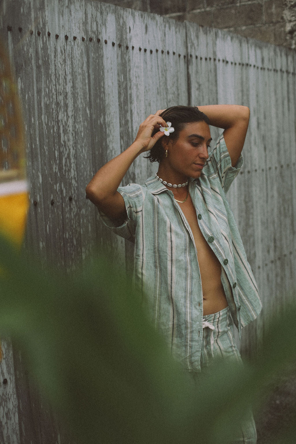 Unisex Shirt in Holiday Stripe - Atmosea